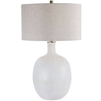Uttermost Mottled White Table Lamp