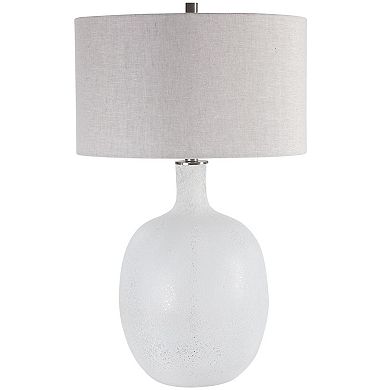 Uttermost Mottled White Table Lamp