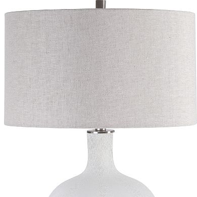 Uttermost Mottled White Table Lamp