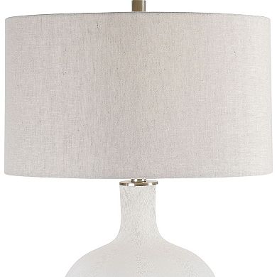 Uttermost Mottled White Table Lamp