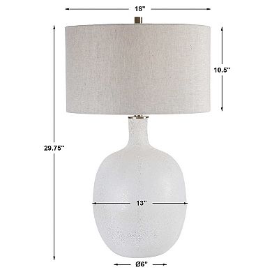 Uttermost Mottled White Table Lamp
