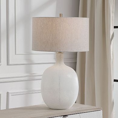 Uttermost Mottled White Table Lamp