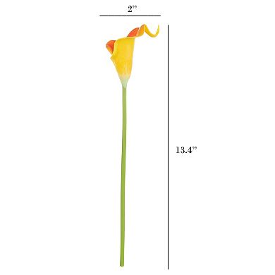 Nature Spring Artificial Calla Lily Floral Arrangement Table Decor