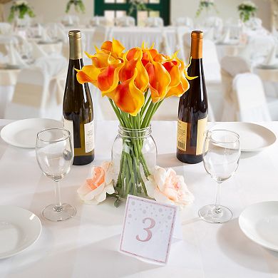 Nature Spring Artificial Calla Lily Floral Arrangement Table Decor