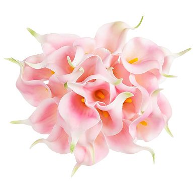 Nature Spring Artificial Calla Lily Floral Arrangement Table Decor