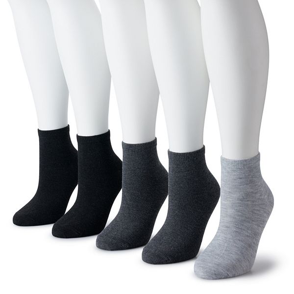 Women's Sonoma Goods For Life® 5 Pack Neutral Color Quarter Socks