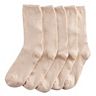 Women's Sonoma Goods For Life® 5 Pack Plain Knit Crew Socks