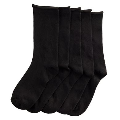 Women's Sonoma Goods For Life® 5-Pack Roll Top Crew Socks