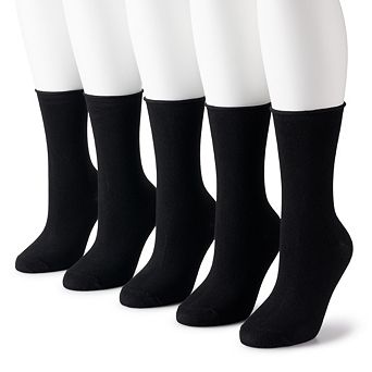 Women's Sonoma Goods For Life® 5-Pack Roll Top Crew Socks