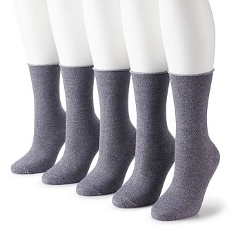 Women's Sonoma Goods For Life® 5-Pack Roll Top Crew Socks
