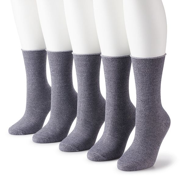 Women's Sonoma Goods For Life® 5Pack Roll Top Crew Socks