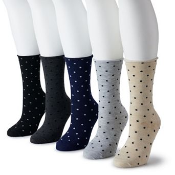 Women's Sonoma Goods For Life® 5-Pack Roll Top Crew Socks