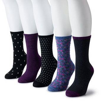 Women's Sonoma Goods For Life® 5-Pack Geo Crew Socks