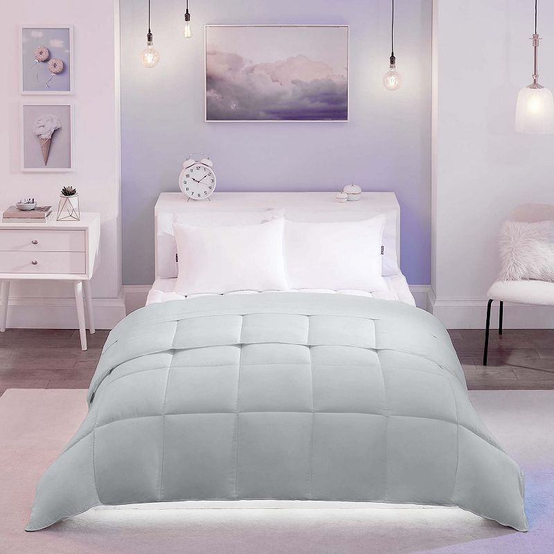 61414333 Down Alternative Comforter, Grey, Twin sku 61414333