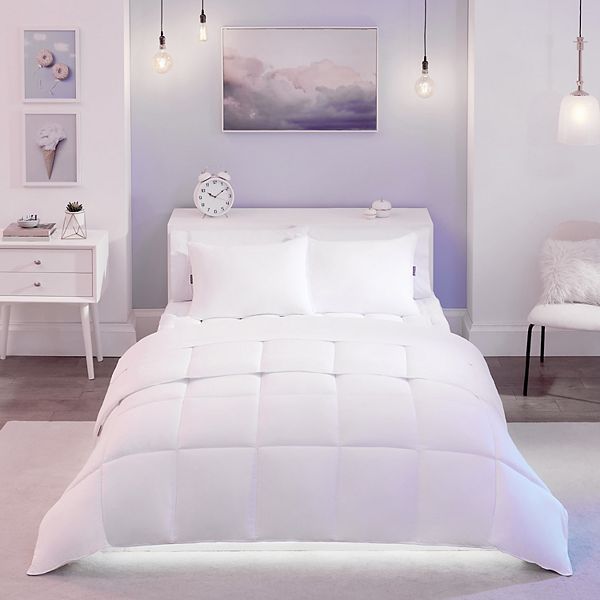 Full/Queen Down Alternative Comforter White SO FLUFFY! BrickSeek