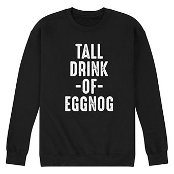 Men's Matching Tall Drink Eggnog Sweatshirt