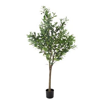 Nature Spring 6-ft. Artificial Olive Tree Floor Decor
