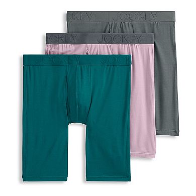 Men's Jockey® 3-pack Active Ultra-Soft Long-Leg Boxer Briefs