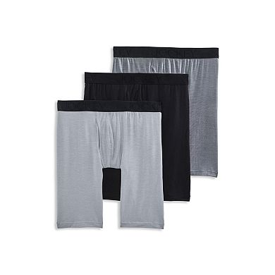 Men's Jockey® 3-pack Active Ultra-Soft Long-Leg Boxer Briefs