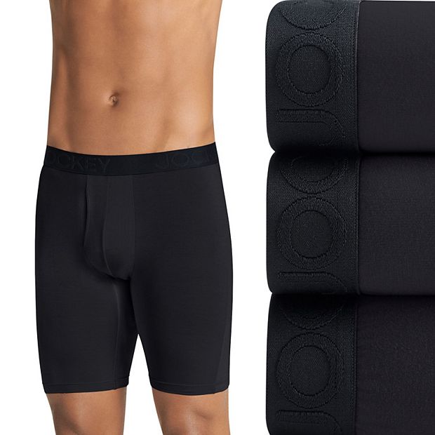 Jockey Mens Active Ultra Soft Modal 3Pack Boxer Brief Underwear Size M, L,  XL