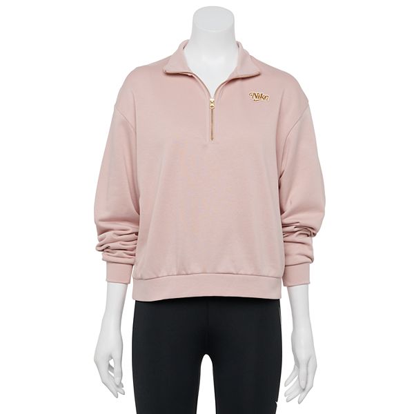 Nike quarter best sale zip pink