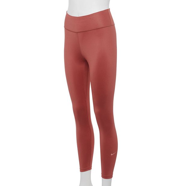 Women's Nike One Faux-Leather Midrise Ankle Leggings