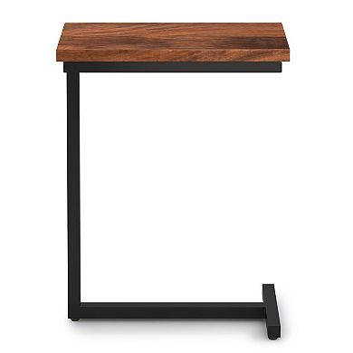Simpli Home Gowen Rectangle Industrial C Side Table