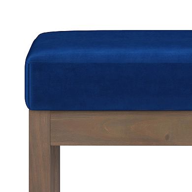 Simpli Home Milltown Footstool Ottoman Bench