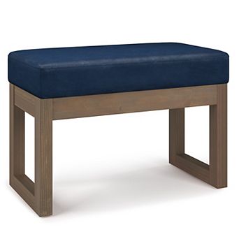 Simpli Home Milltown Footstool Ottoman Bench