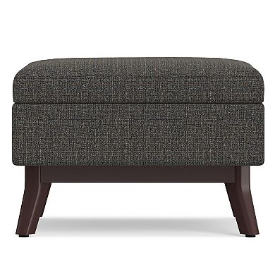 Simpli Home Owen Mid Century Modern Coffee Table Storage Ottoman