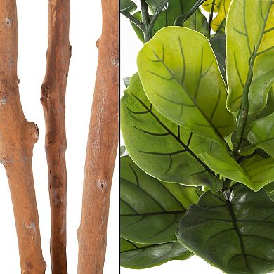 Nature Spring 4-ft. Artificial Fiddle Leaf Fig Tree Floor Decor