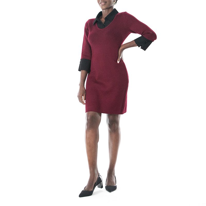 Kohls hot sale maroon dress