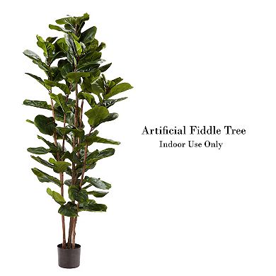 Nature Spring 6-ft. Faux Fiddle Leaf Fig Tree Floor Decor