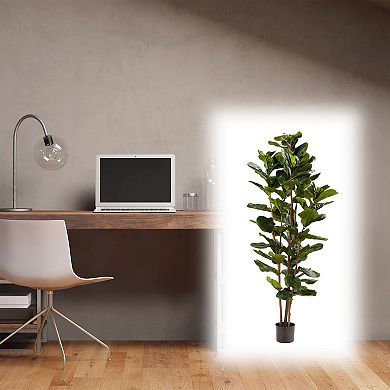Nature Spring 6-ft. Faux Fiddle Leaf Fig Tree Floor Decor