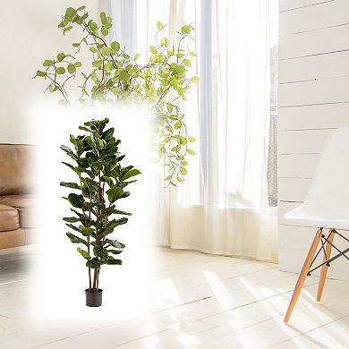 Nature Spring 6-ft. Faux Fiddle Leaf Fig Tree Floor Decor