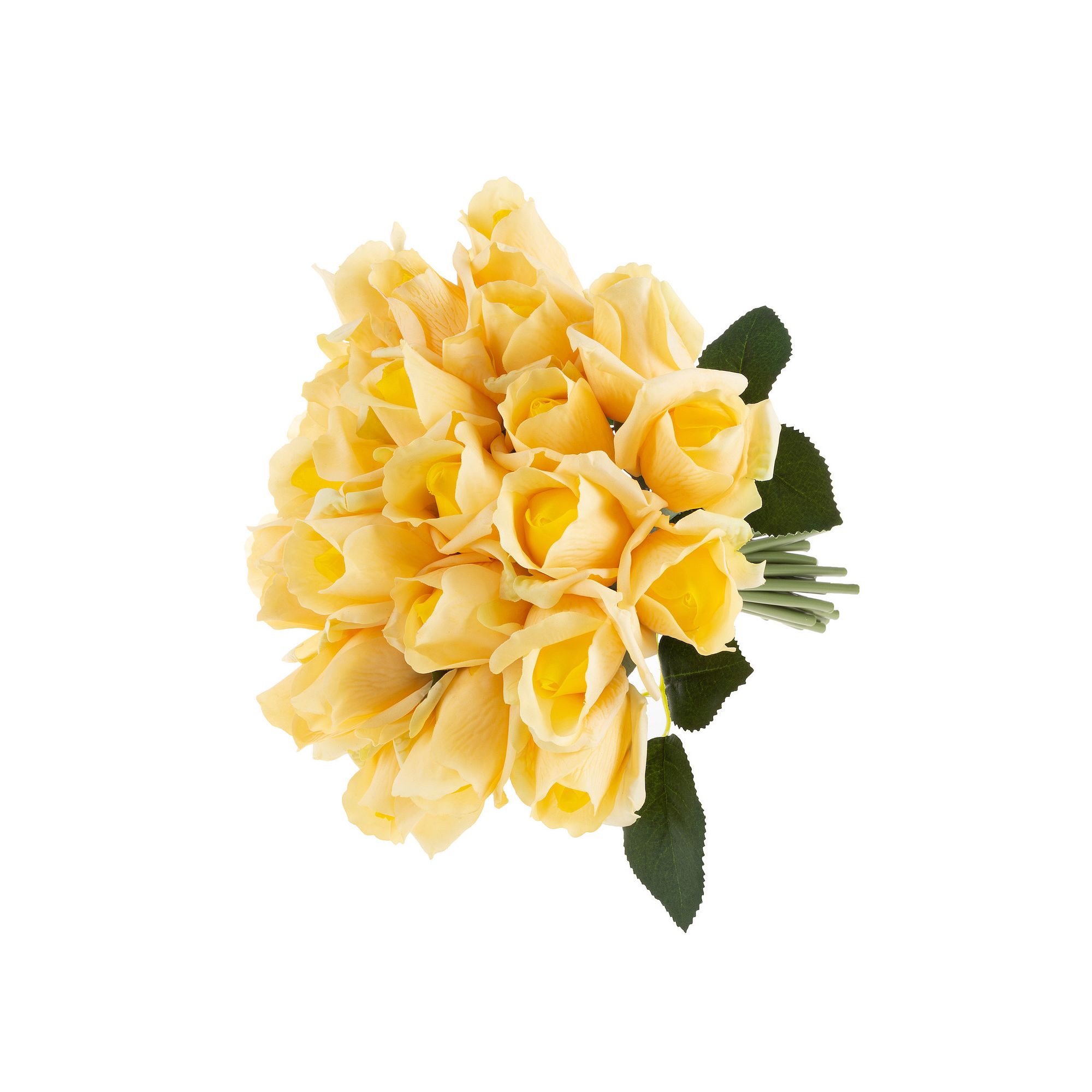 Nature Spring Artificial Rose Bud Arrangement Table Decor 2-piece Set, Gree