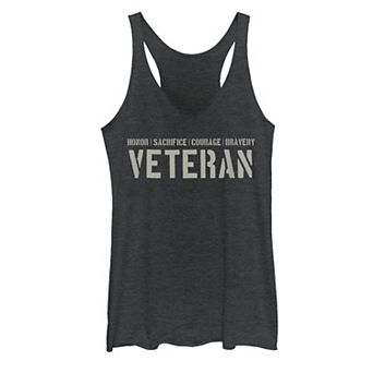 Junior's Attributes Of A Veteran Tank Top