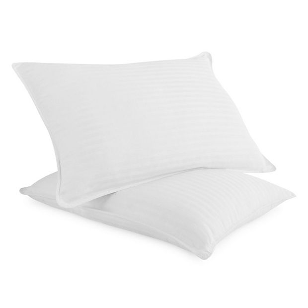 Becky Cameron Plush Down Alternative Gel-Fiber Queen Pillows (2-Pack) IEH- PILLOW-PLGEL-QUEEN - The Home Depot