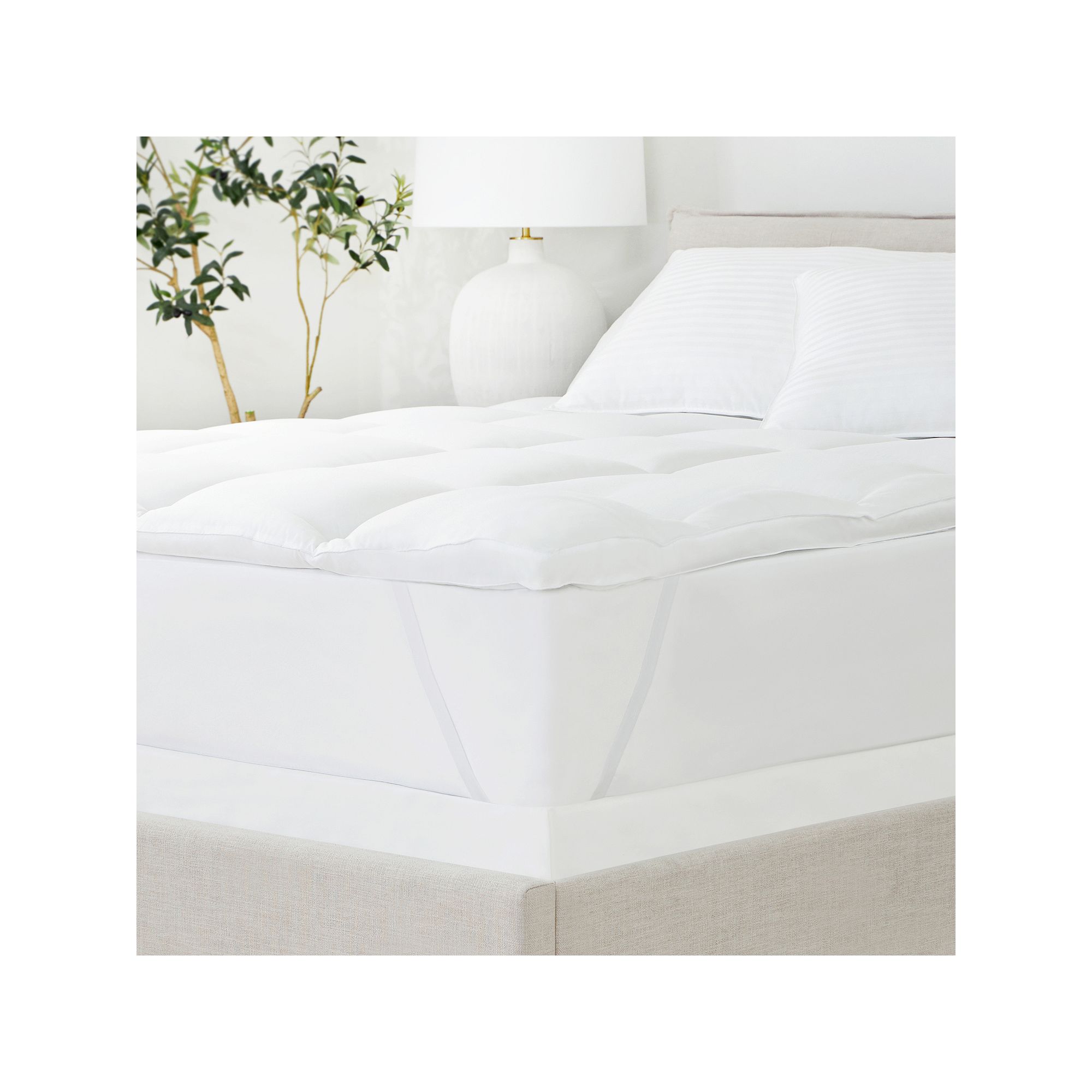 Home Collection Luxury Ultra Plush Mattress Topper, White