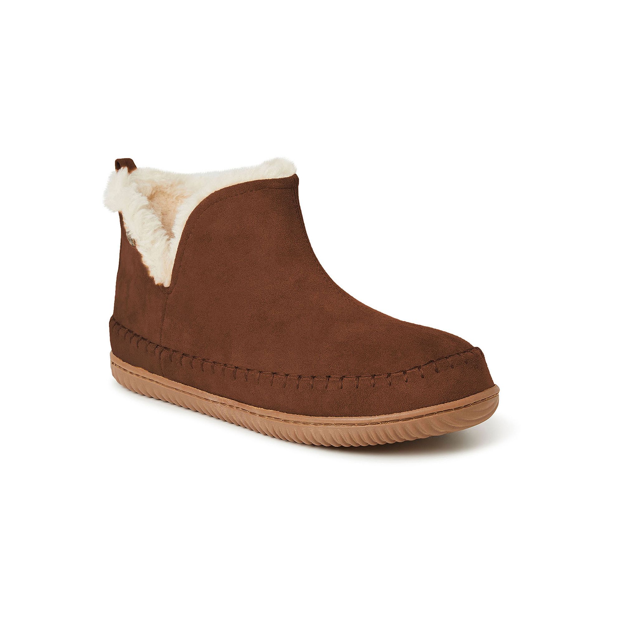Dearfoams Brixen Mens Bootie Slippers, Size: 9, Potting Soil