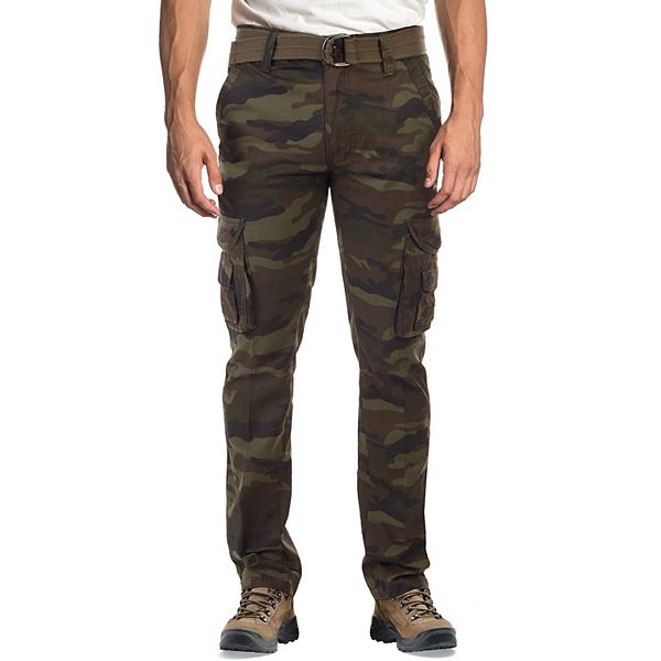 Men's Xray Slim-Fit Belted Cargo Pants