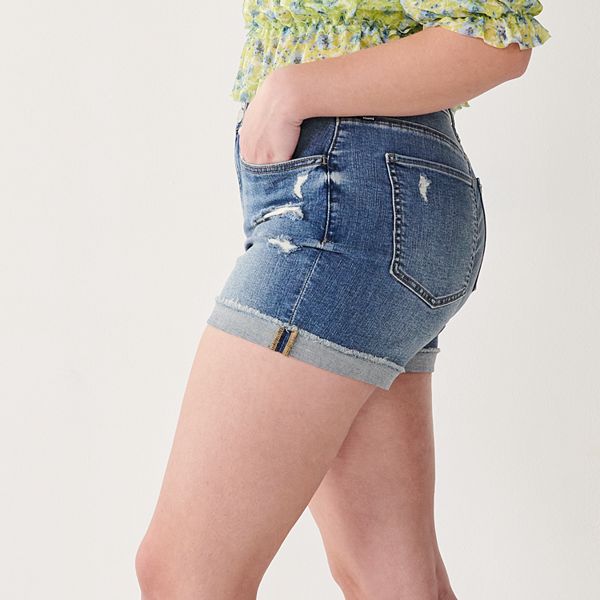 Juniors' SO® High Rise Midi Shorts