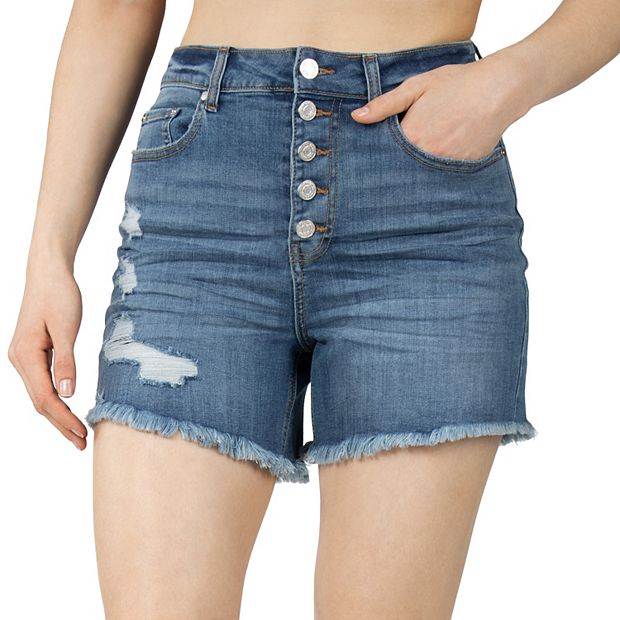 Kohls jean shorts juniors sale