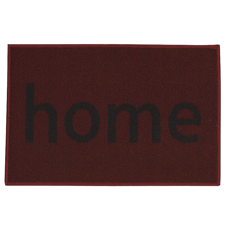 Ottomanson Welcome Doormat, Red, 20X30