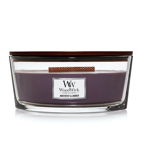 WoodWick Amethyst & Amber Ellipse Candle