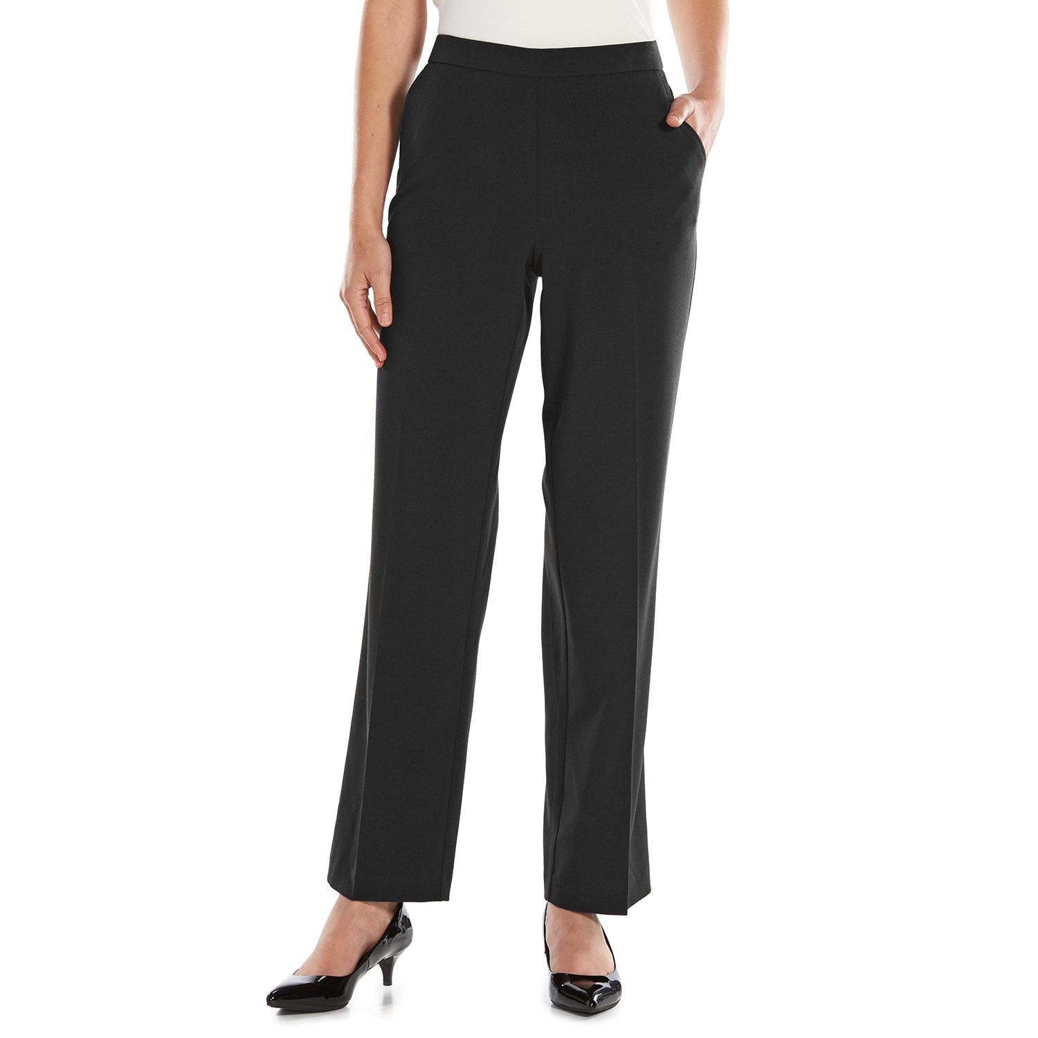 elastic waist dress pants womens