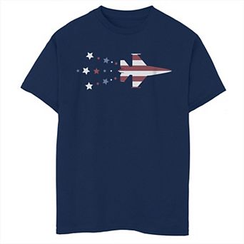 Boys 8-20 American Flag Jet Fill Graphic Tee