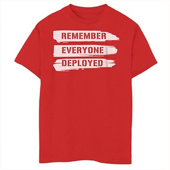 Boys 8-20 Remember Everyone Deployed Graphic Tee