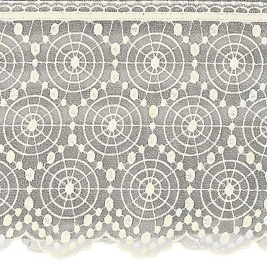 Linum Home Textiles Turkish Cotton Arian Cream Lace Embellished Bath Towel