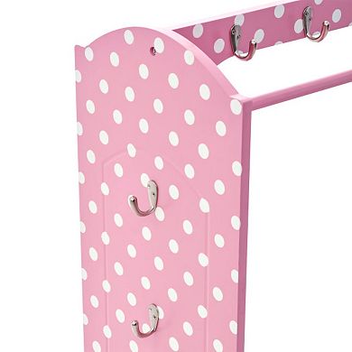 Teamson Kids Polka Dot Bella Toy Dress Up Cabinet